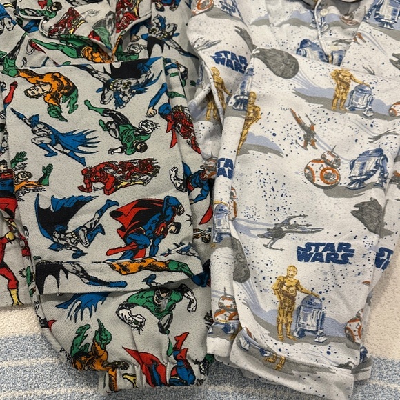 Pottery Barn Kids Superhero and Star Wars Pajama sets Multicolor size 8 - Picture 4 of 4